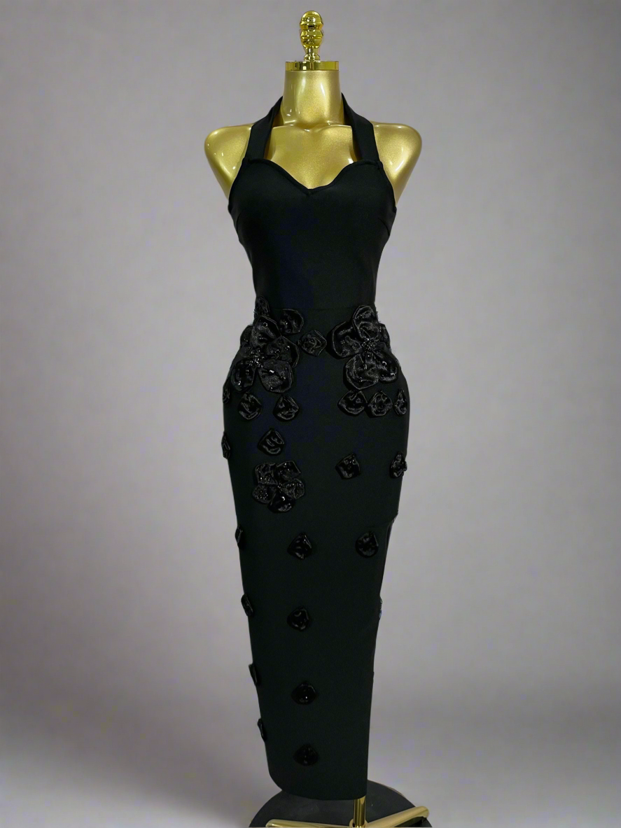 3D Flower Sandra Dress