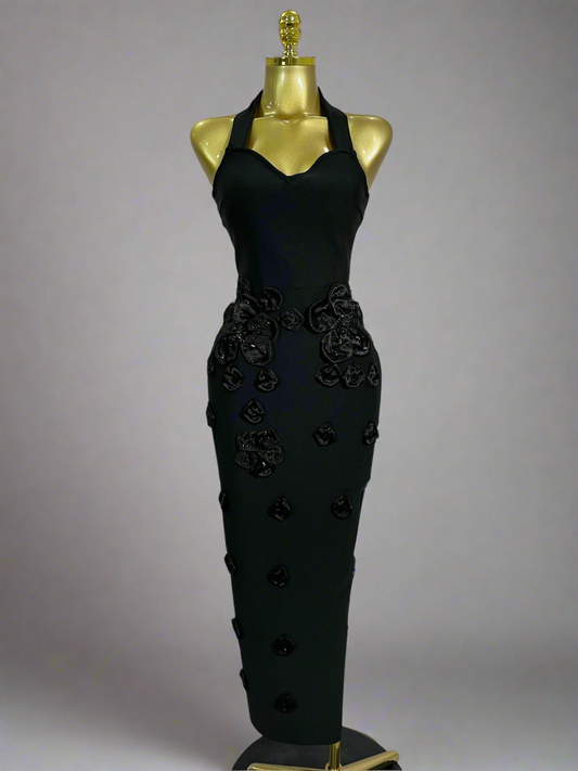 3D Flower Sandra Dress