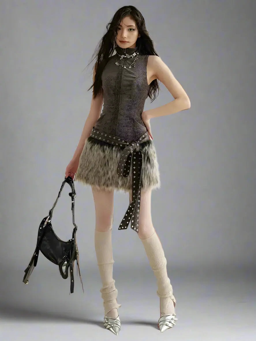 Coruna Mini Dress Blue Moon Fashion House