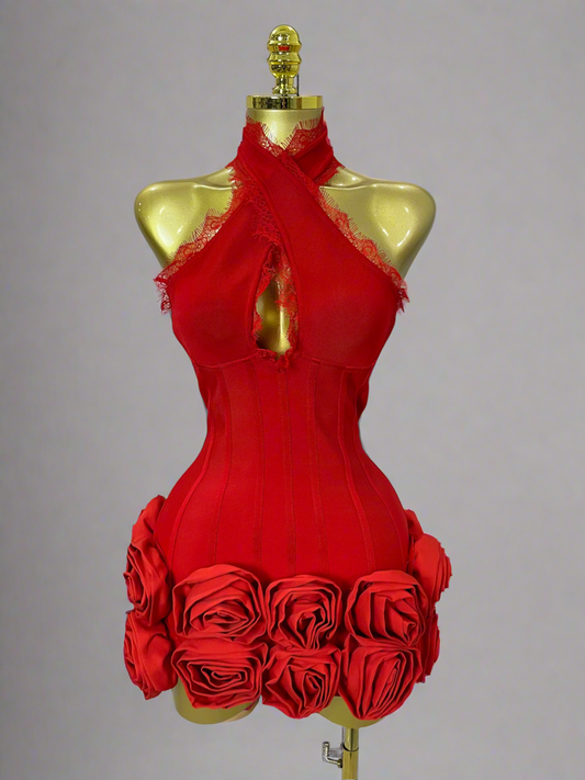 Red Rose Dress