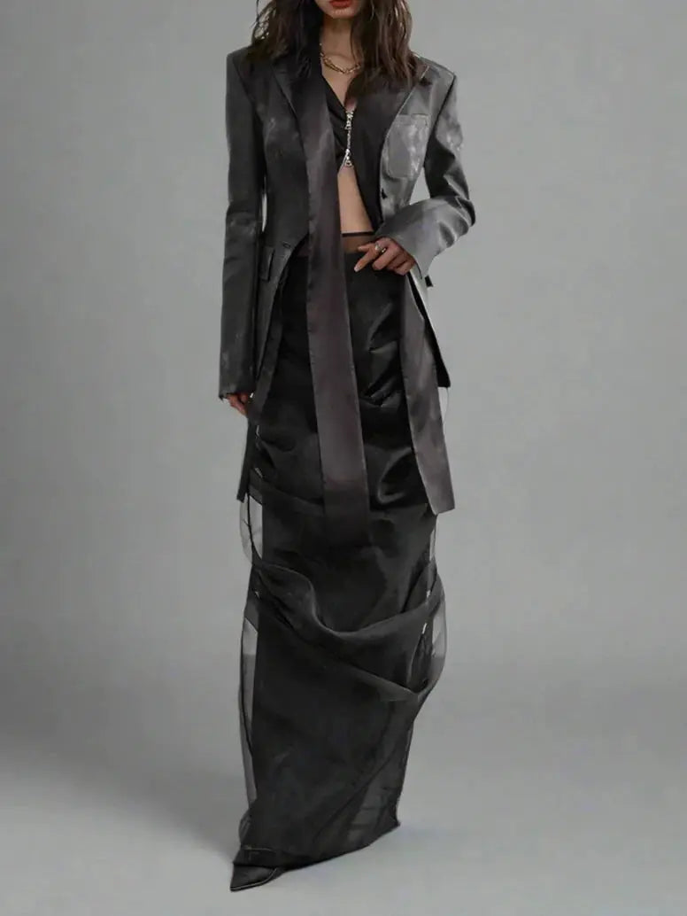 Asta Doble Skirt Blue Moon Fashion House
