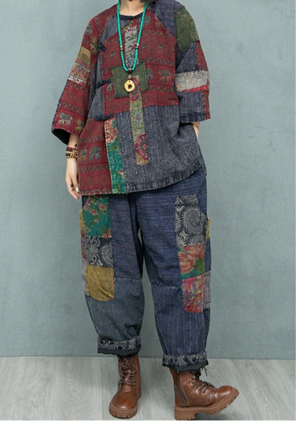 Blue Moon Fashion Two-piece Loose Temperament Suit