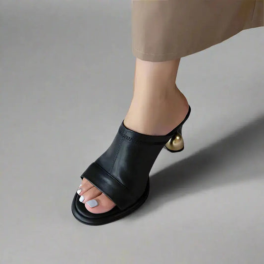 Black Comra Sandals Blue Moon Fashion House