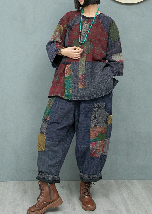 Blue Moon Fashion Two-piece Loose Temperament Suit