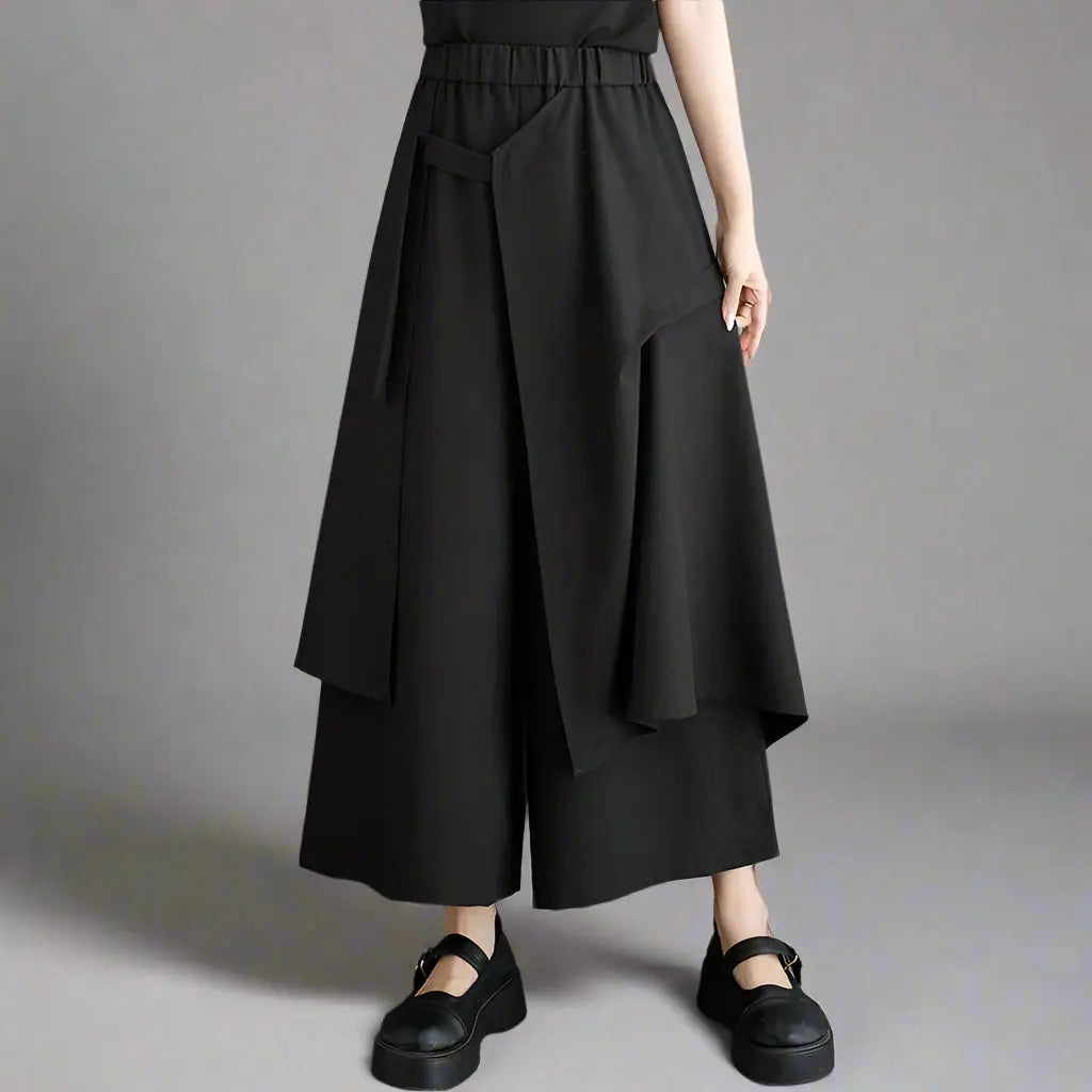 Gothic High Waist Pants Blue Moon Fashion House