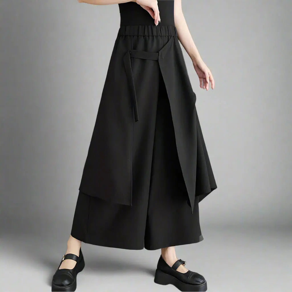 Gothic High Waist Pants Blue Moon Fashion House