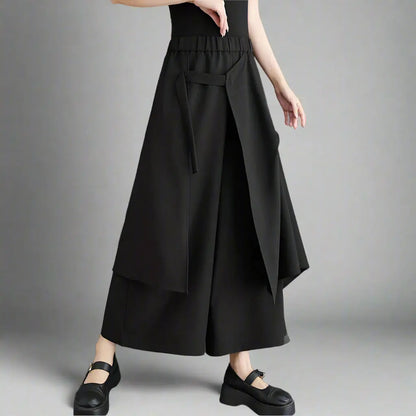 Gothic High Waist Pants Blue Moon Fashion House
