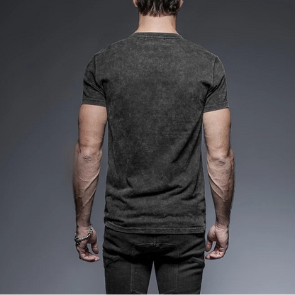 Steampunk Black Soilder Man  Cotton T-shirt