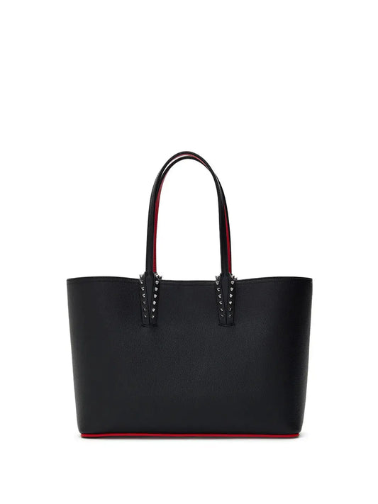 CHRISTIAN LOUBOUTIN WOMAN CABATA CABATA SKIUM TOTE IN BLACK LEATHER Blue Moon Fashion House