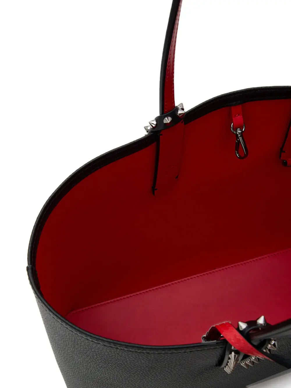 CHRISTIAN LOUBOUTIN WOMAN CABATA CABATA SKIUM TOTE IN BLACK LEATHER Blue Moon Fashion House