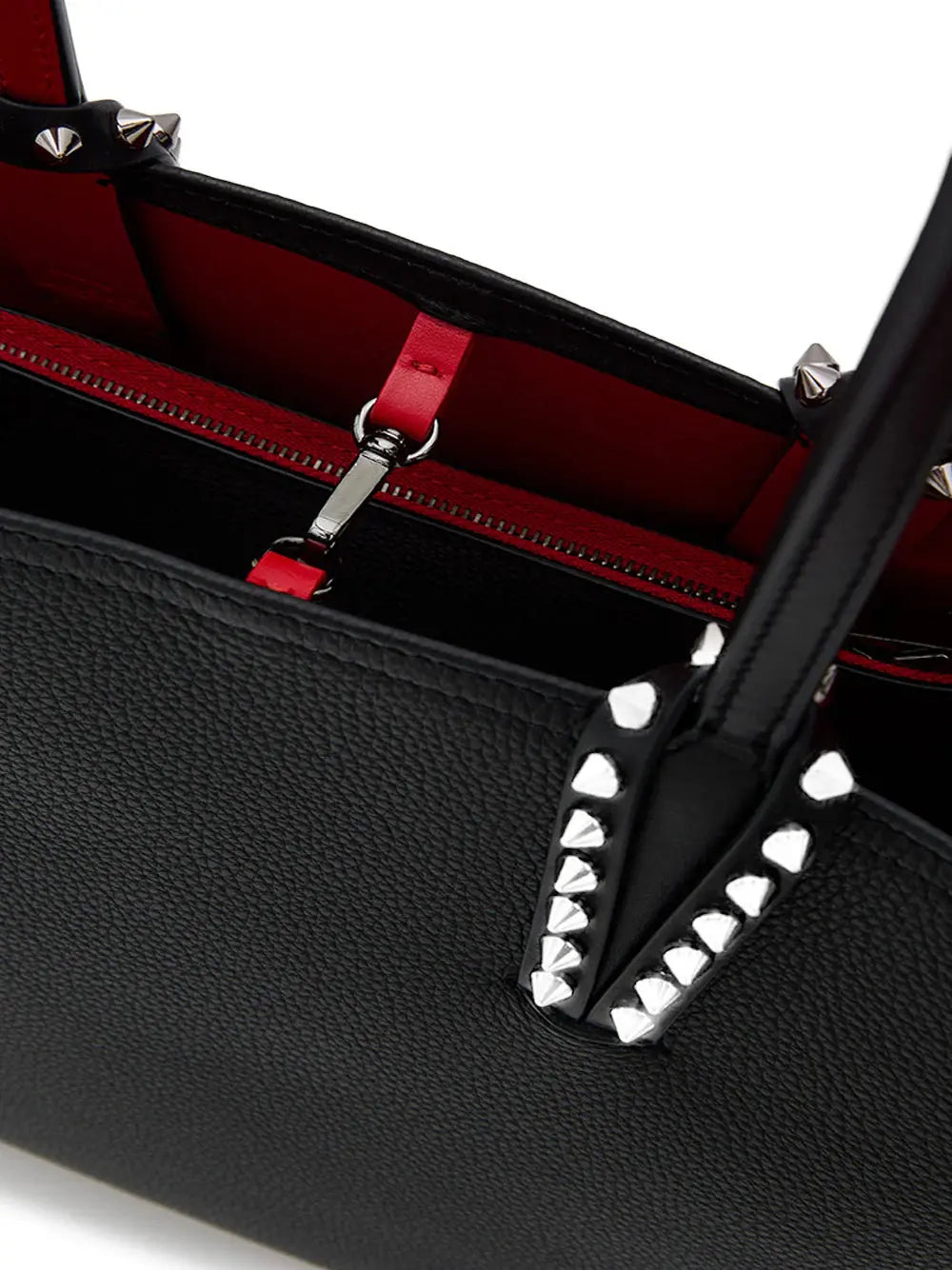 CHRISTIAN LOUBOUTIN WOMAN CABATA CABATA SKIUM TOTE IN BLACK LEATHER Blue Moon Fashion House