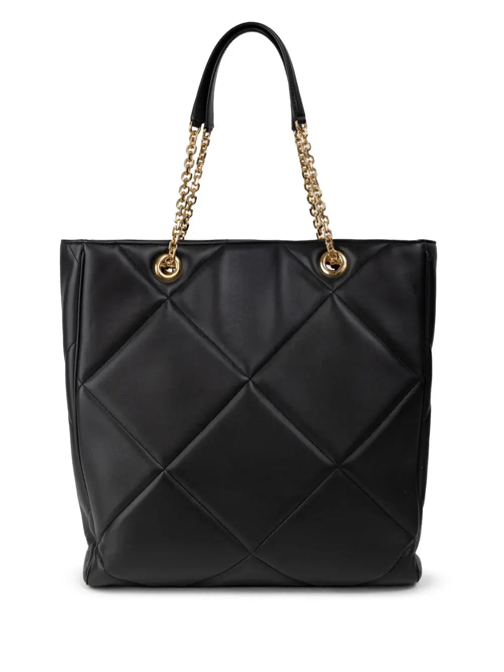 DOLCE & GABBANA TOTE BAG IN BLACK LEATHER MATALSSÉ Blue Moon Fashion House