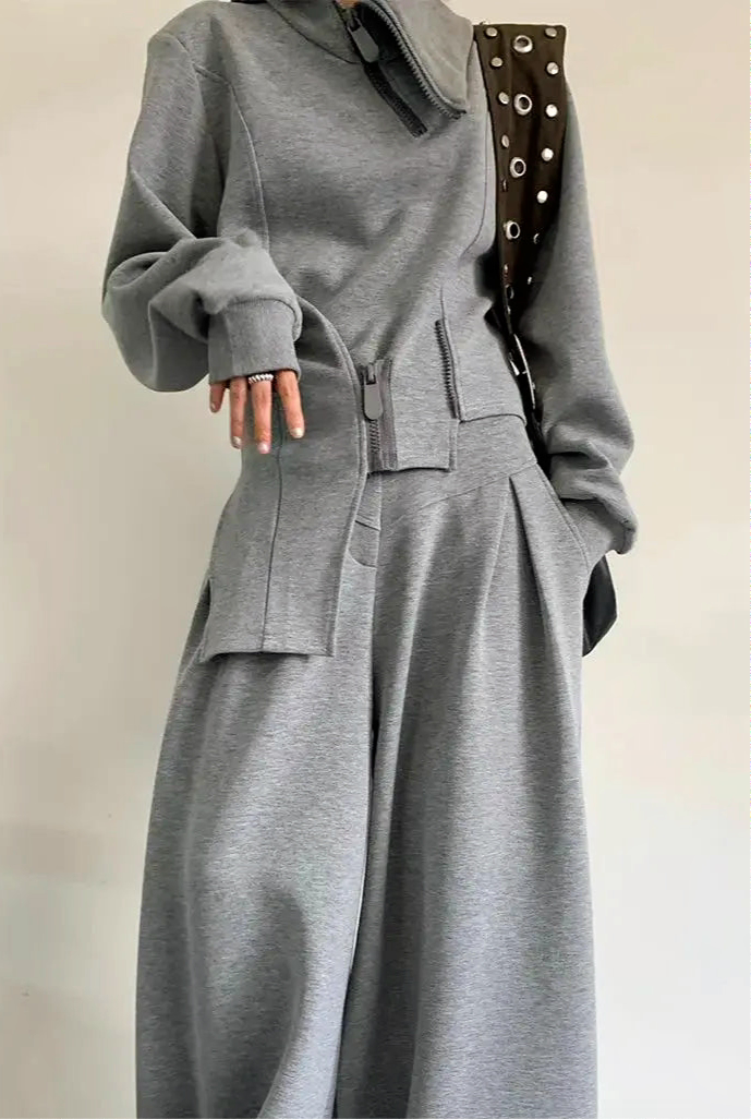 Gray Two Pieces Set 89