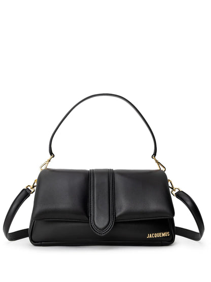 JACQUEMUS BAMBIMOU BAG IN BLACK LEATHER