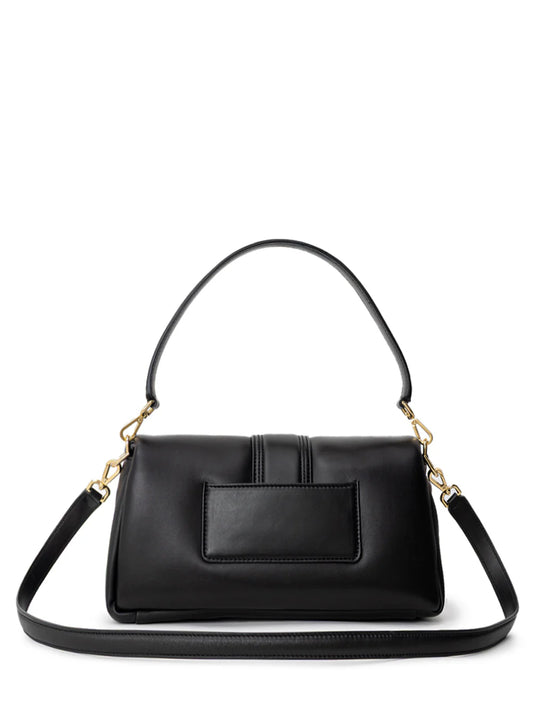 JACQUEMUS BAMBIMOU BAG IN BLACK LEATHER