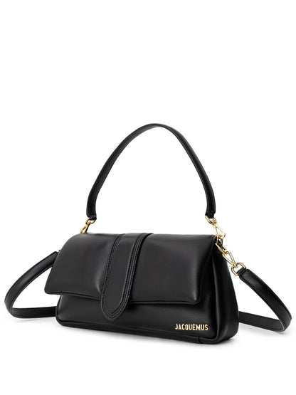 JACQUEMUS BAMBIMOU BAG IN BLACK LEATHER