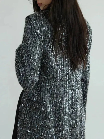 Leena Sequins Two Piece Suit Blue Moon Fashion House