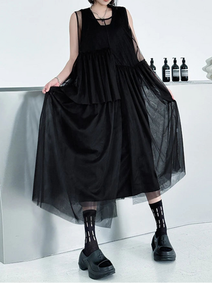 Mesh HP Long Dress