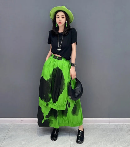 Solo Painted Fashion Streetwear Skirt