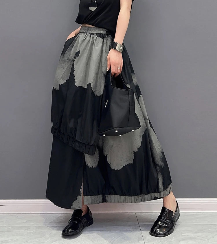 Solo Painted Fashion Streetwear Skirt