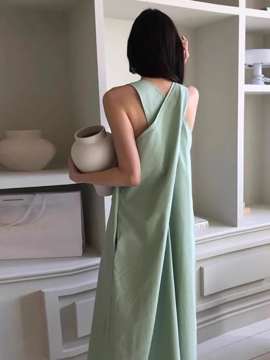 Fresh Sleeveless Tank Top Dress | Blue Moon Fashion