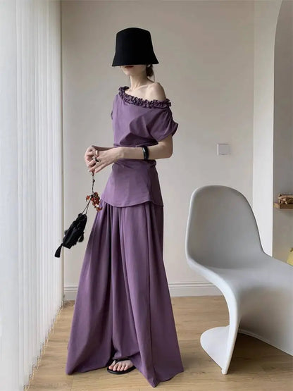 Two Pieces  Sana Beige Set