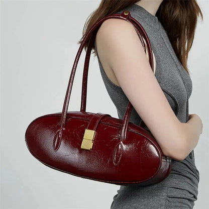 Baguette Genuine Leather Shoulder Bags
