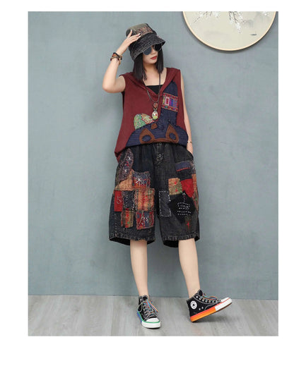 Fashion Denim  HLM  Two-piece Set