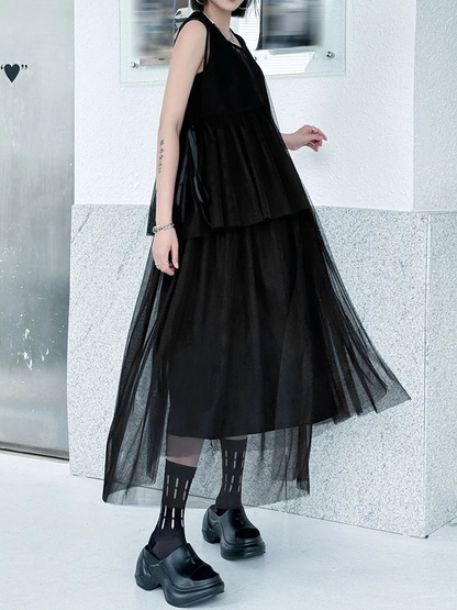 Mesh HP Long Dress