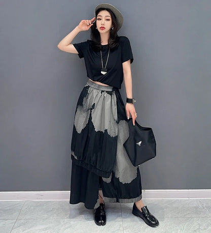 Solo Painted Fashion Streetwear Skirt