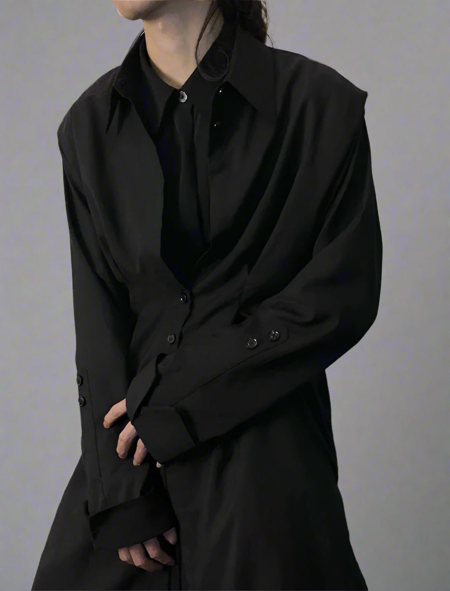 Blue Moon Fashion  Long Black Coats for Men Luxury Designer