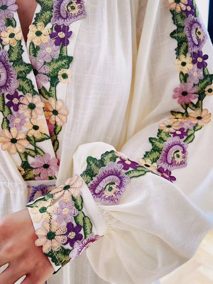 Blue Moon Fashion Embroidery Dress