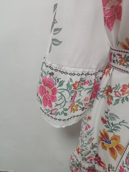 Blue Moon Fashion Ukrainian  Print  Mini Dresses