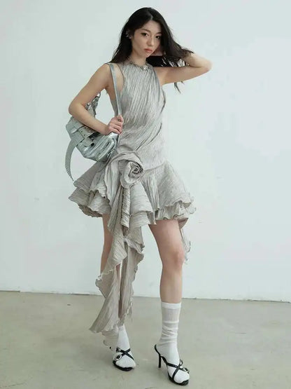Quinni Gray  Mini Dress