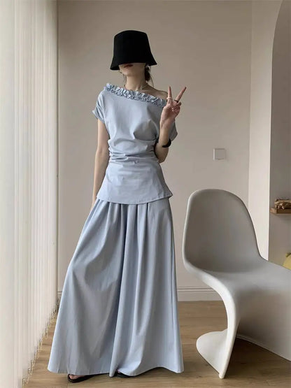 Two Pieces  Sana Beige Set