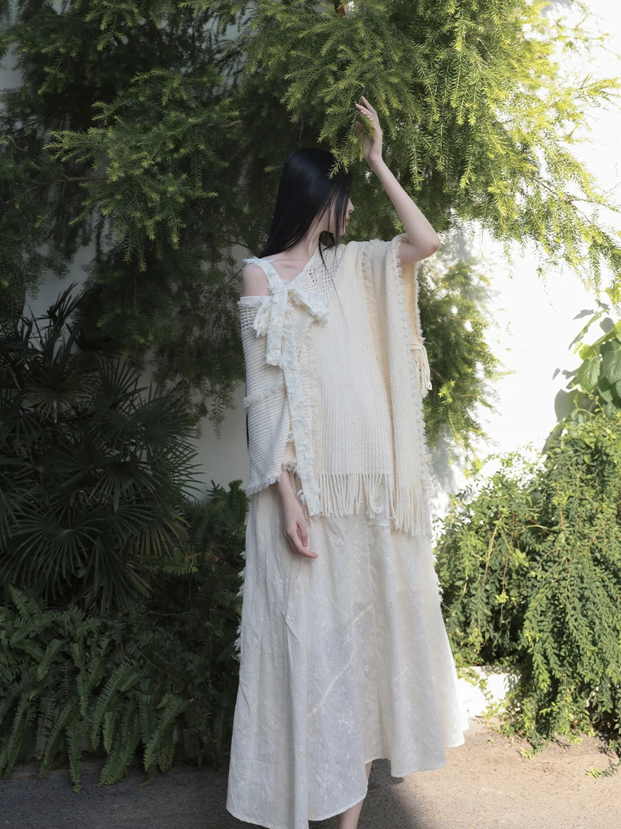Retro  Dress and Shawl