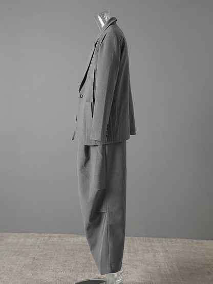 Blue Moon Fashion Gray  Suit 3 Piece Set Women