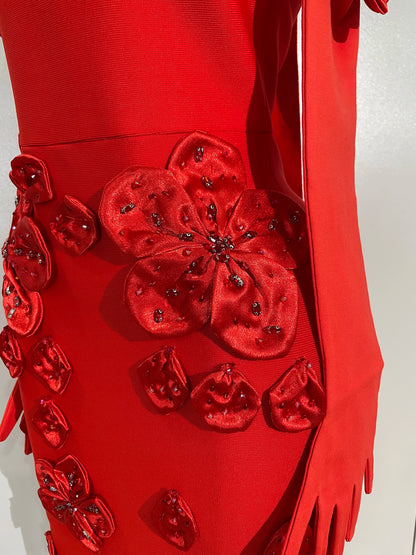 3D Flower Sandra Dress