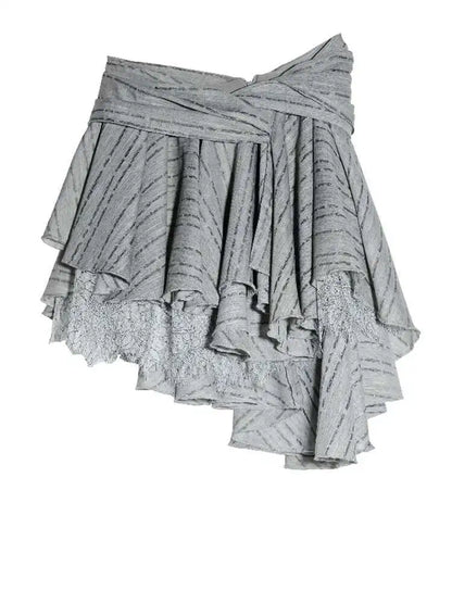 Gray Lace TR Skirt