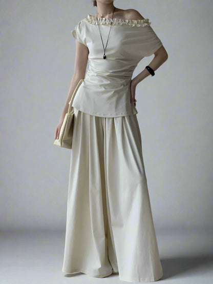 Two Pieces  Sana Beige Set