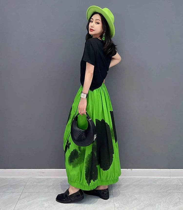 Solo Painted Fashion Streetwear Skirt