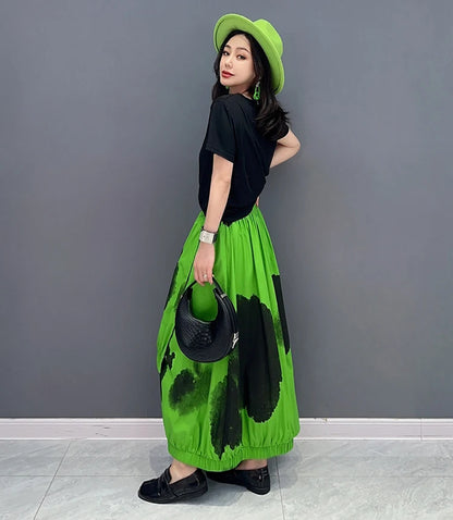 Solo Painted Fashion Streetwear Skirt
