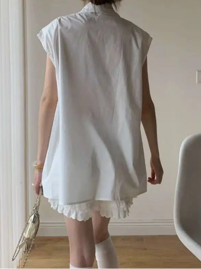 Slit  Blouse