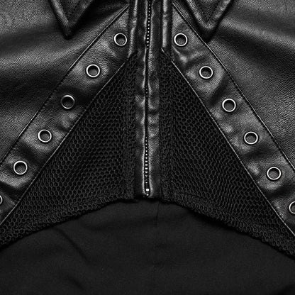Women's  Leather Short Jacket Blue Moon Fashion House