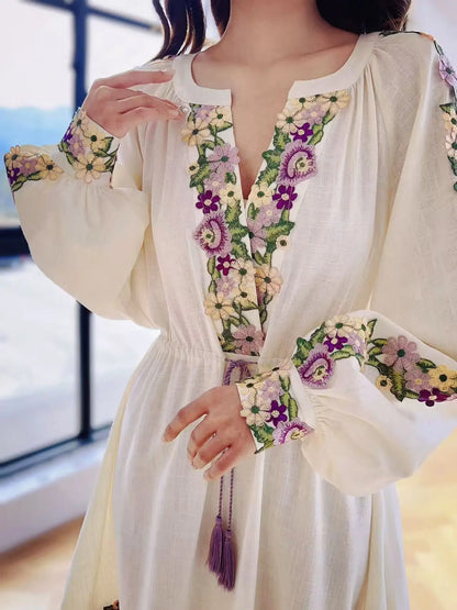 Blue Moon Fashion Embroidery Dress