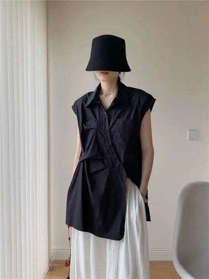 Slit  Blouse