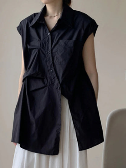Slit  Blouse