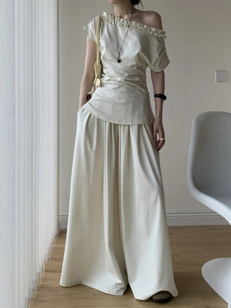 Two Pieces  Sana Beige Set
