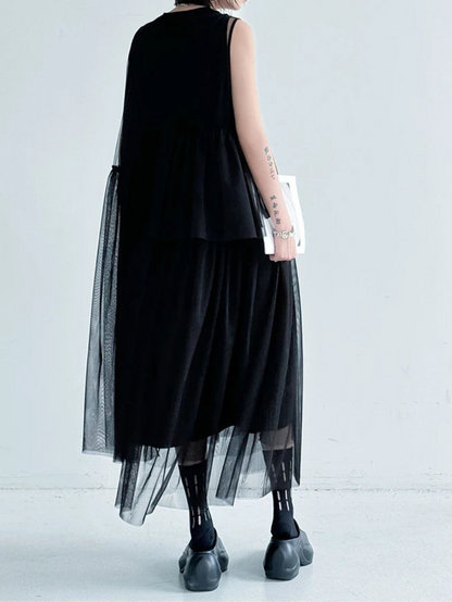 Mesh HP Long Dress