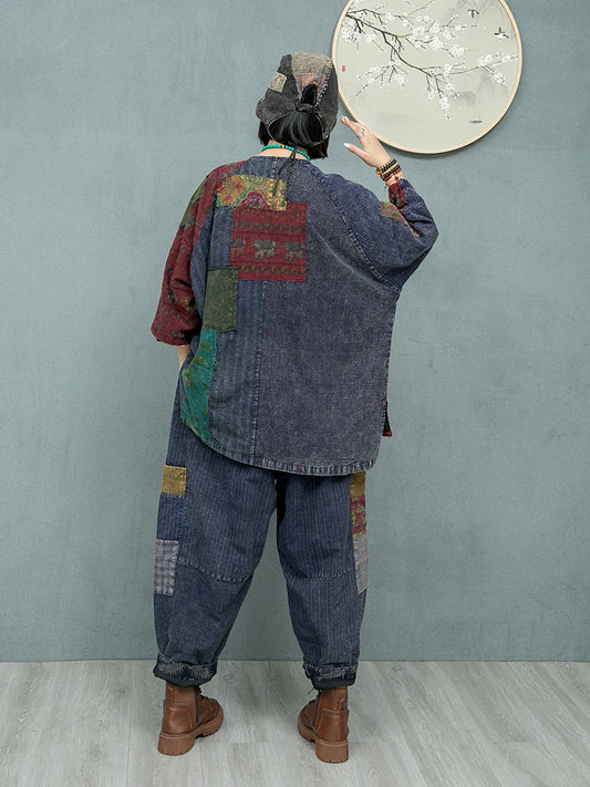 Blue Moon Fashion Two-piece Loose Temperament Suit